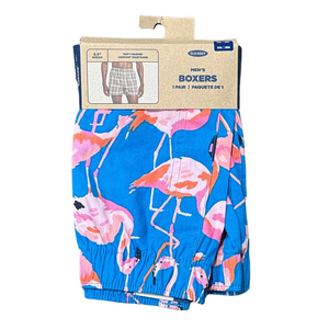 Mens Pink Flamingo Boxer Shorts - Size Extra Extra Large XXL - Old Navy - NWT